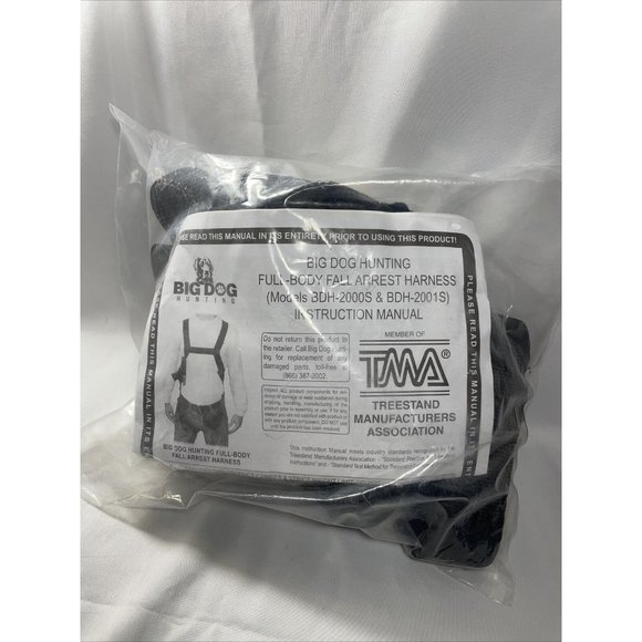 Big Dog Accessories Big Dog Tree Stand Black Full Body Fall Arrest Harness Bdh200s Bdh200s